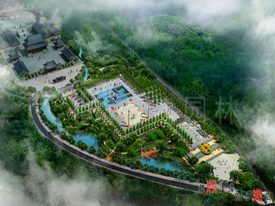 煙臺合盧寺佛國文化廣場景觀